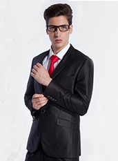 文乾男装（职业装定制）2015新款男士西服一粒单排扣